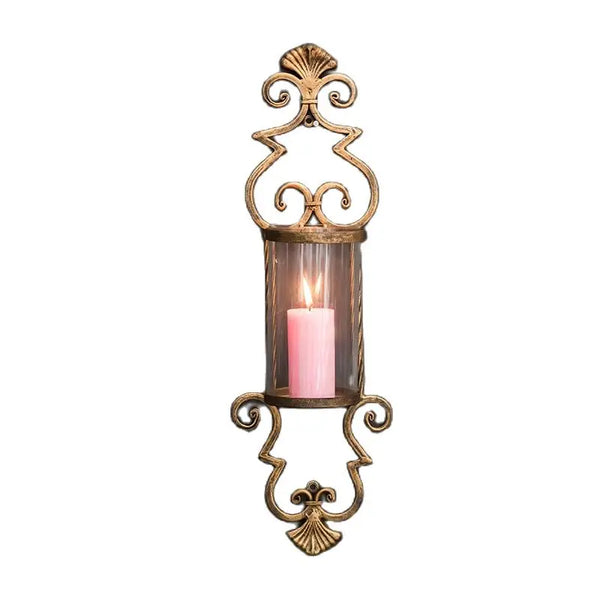 Iron Art Wall Candle Holder-ToShay.org
