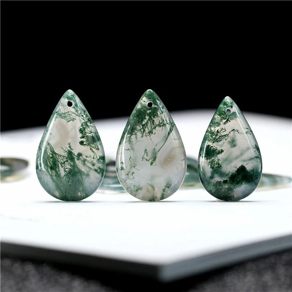 Green Moss Agate Pendant-ToShay.org