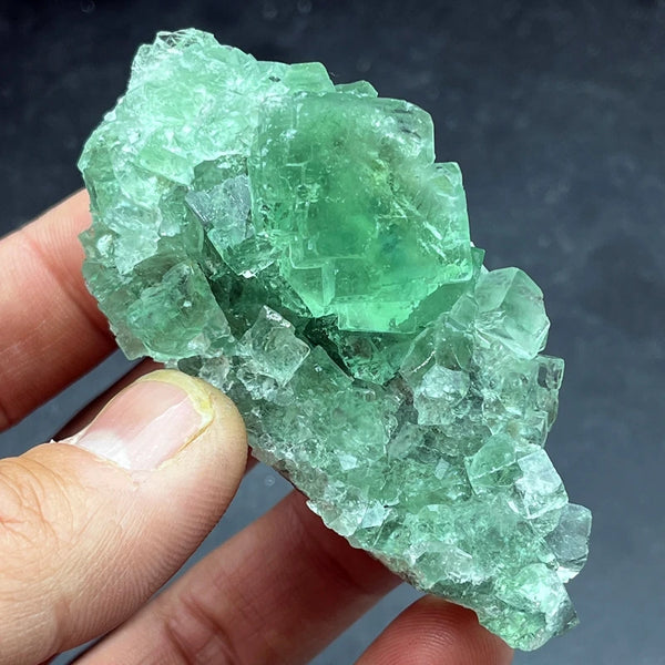 Green Fluorite Crystal Cluster-ToShay.org