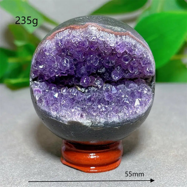 Purple Amethyst Cluster Ball-ToShay.org