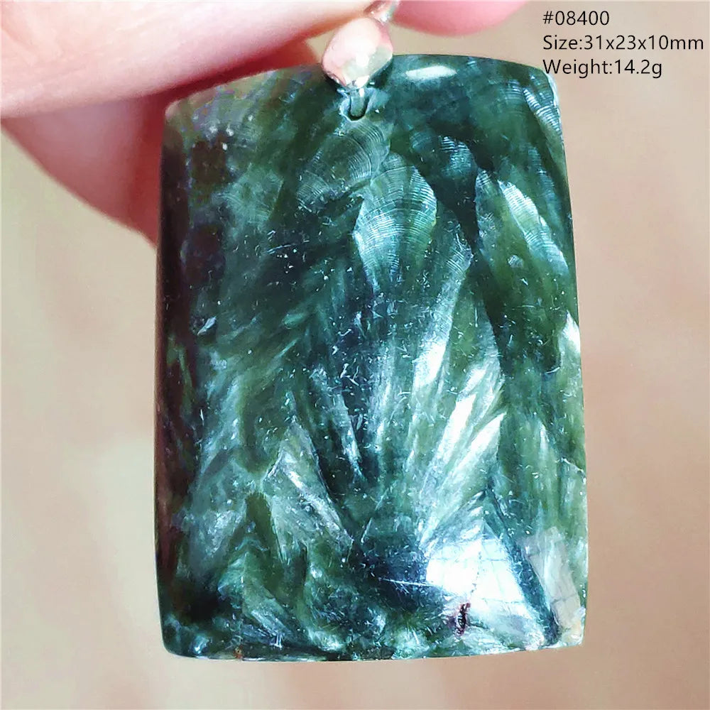 Green Seraphinite Pendant-ToShay.org
