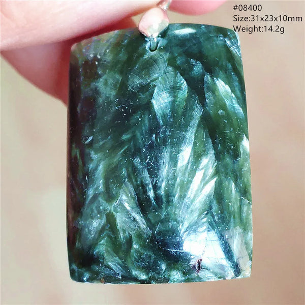 Green Seraphinite Pendant-ToShay.org