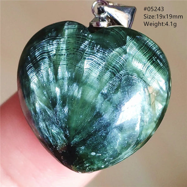 Green Seraphinite Pendant-ToShay.org