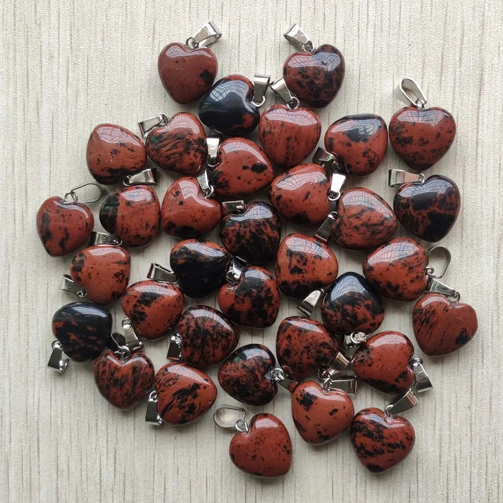 Mixed Crystal Heart Pendants-ToShay.org