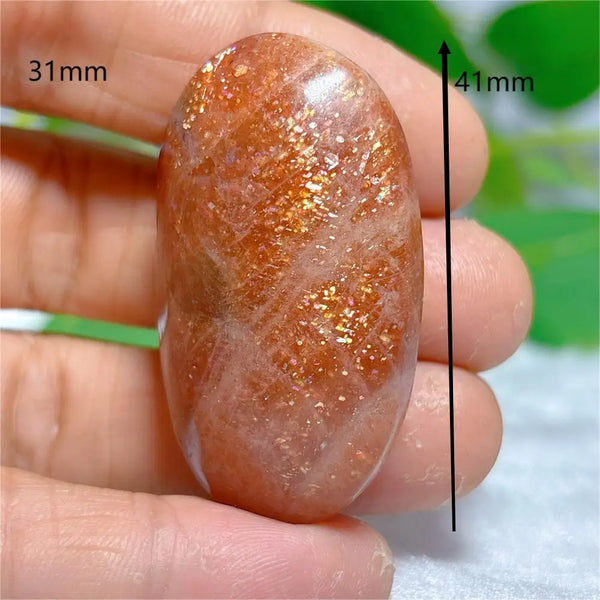Gold Sunstone Palm Stone-ToShay.org