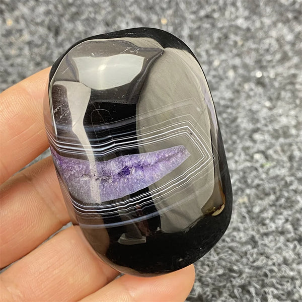 Purple Black Amethyst Agate-ToShay.org