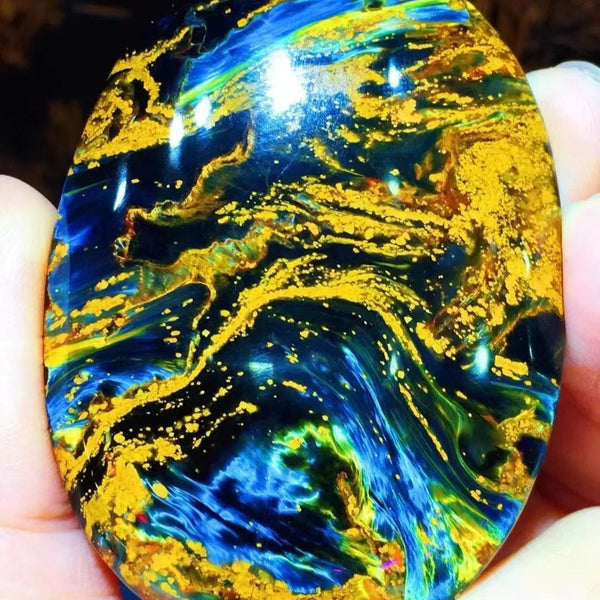 Blue Yellow Pietersite Chatoyant-ToShay.org