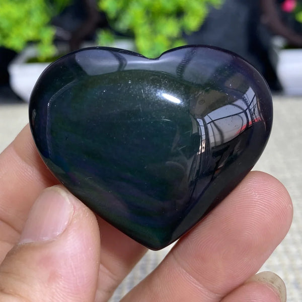 Rainbow Obsidian Heart-ToShay.org