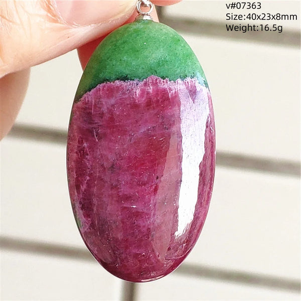 Red Ruby Zoisite Pendant-ToShay.org