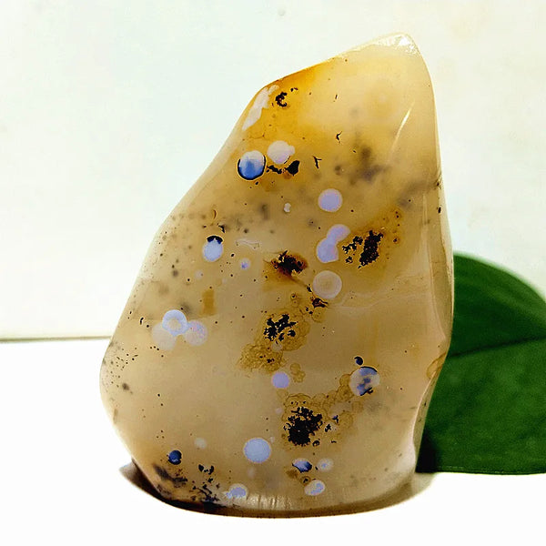 Yellow Moss Agate Flame-ToShay.org
