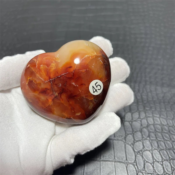 Orange Carnelian Heart-ToShay.org