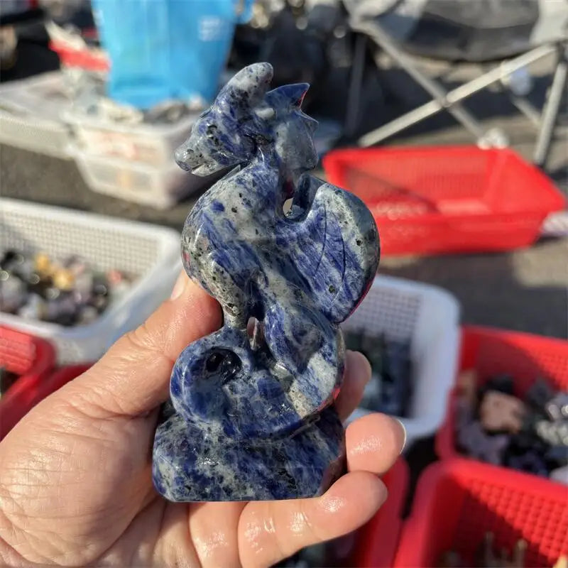 Blue Sodalite Dragon-ToShay.org