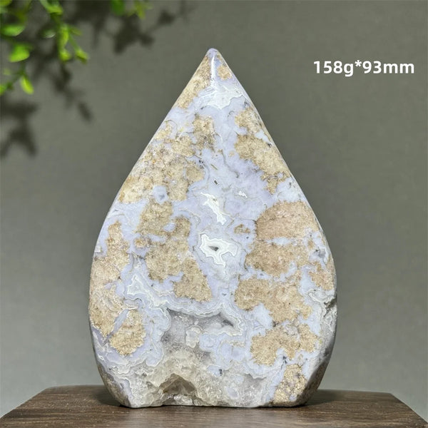Blue Cherry Agate Torch-ToShay.org