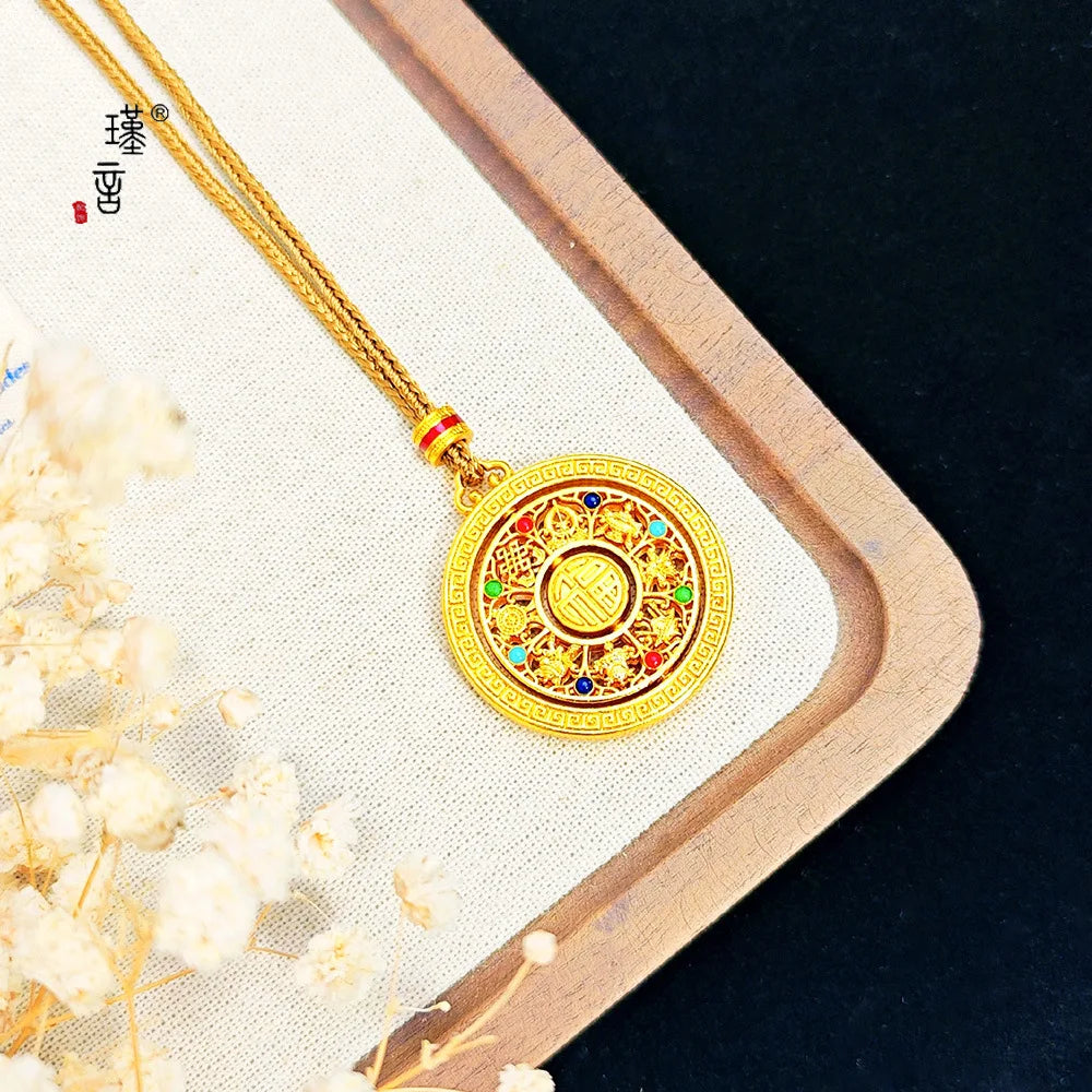 Gold Fu Pendant-ToShay.org