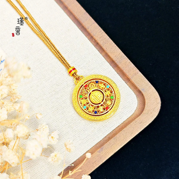 Gold Fu Pendant-ToShay.org