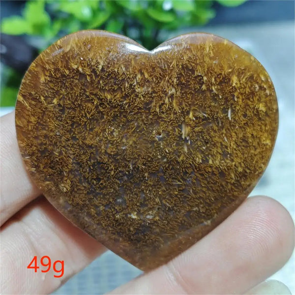 Black Hair Agate Heart-ToShay.org