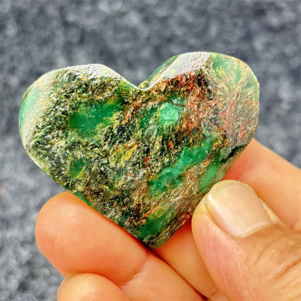 Green Emerald Stone Heart-ToShay.org