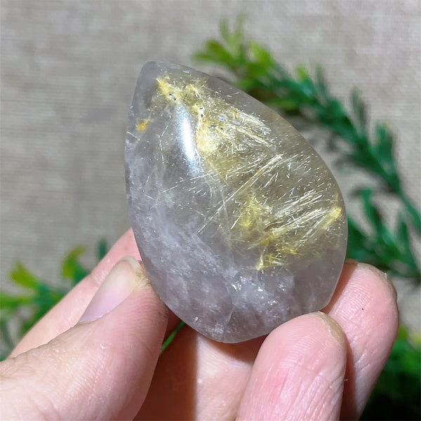 Gold Rutile Quartz Pendant-ToShay.org