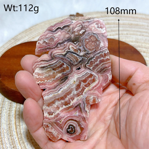 Pink Rhodochrosite Slices-ToShay.org