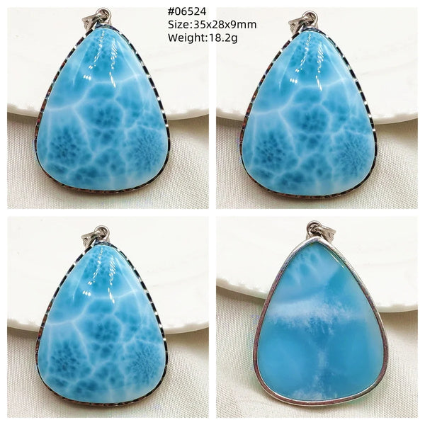 Blue Larimar Pendant-ToShay.org