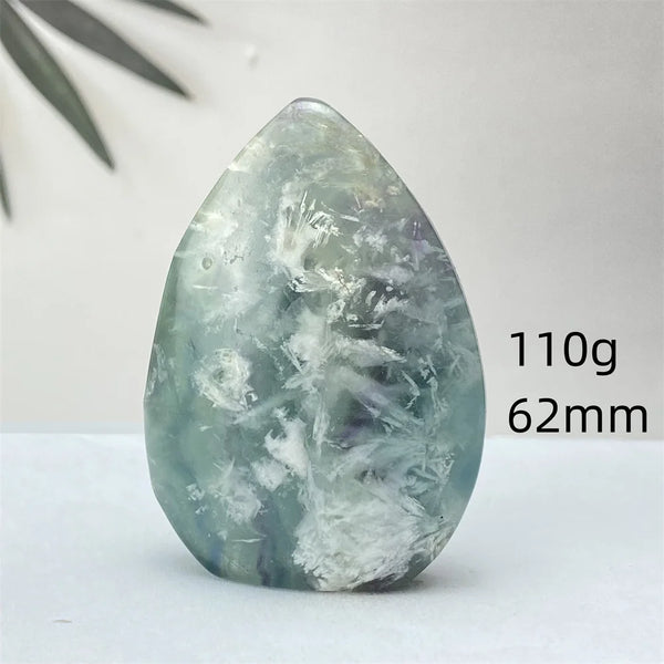 Green Feather Fluorite Torch-ToShay.org
