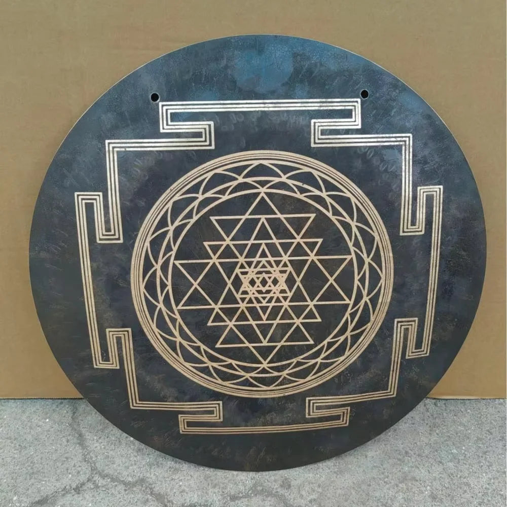 Black Sri Yantra Gong-ToShay.org