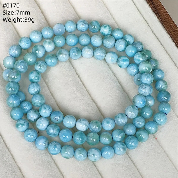 Blue Larimar Bead Bracelet-ToShay.org