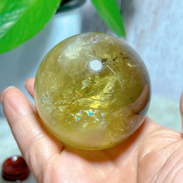 Smokey Citrine Rainbow Ball-ToShay.org