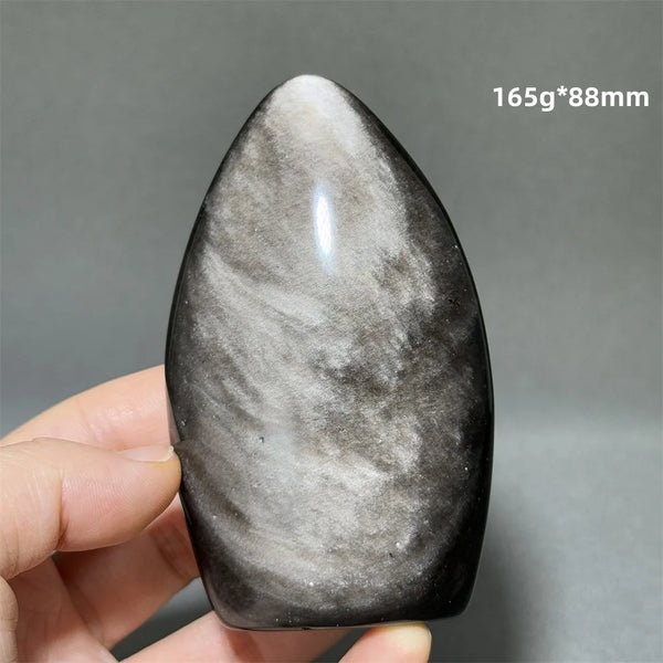 Silver Obsidian Torch-ToShay.org