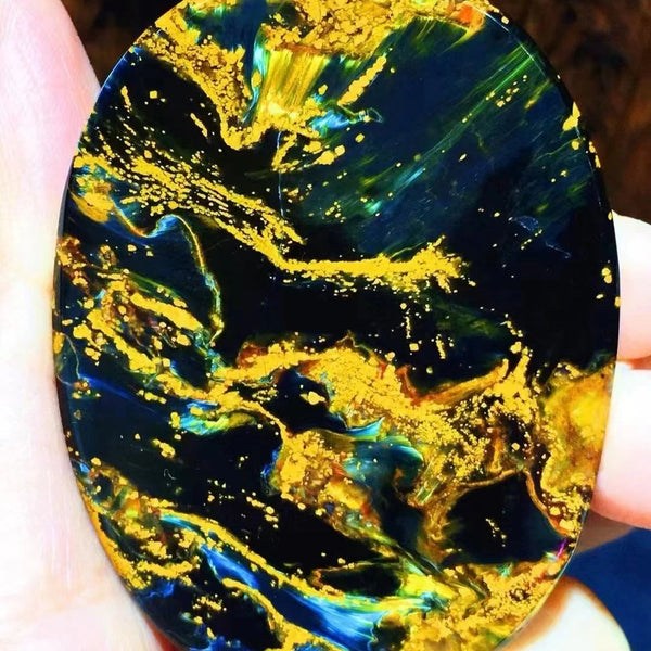 Blue Yellow Pietersite Chatoyant-ToShay.org
