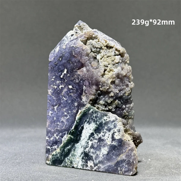 Purple Grape Agate Quartz Tower-ToShay.org