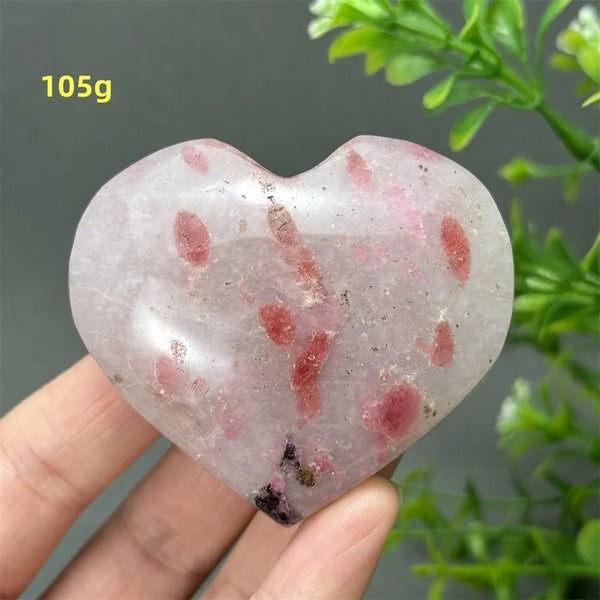 Pink Rose Rhodochrosite Heart-ToShay.org