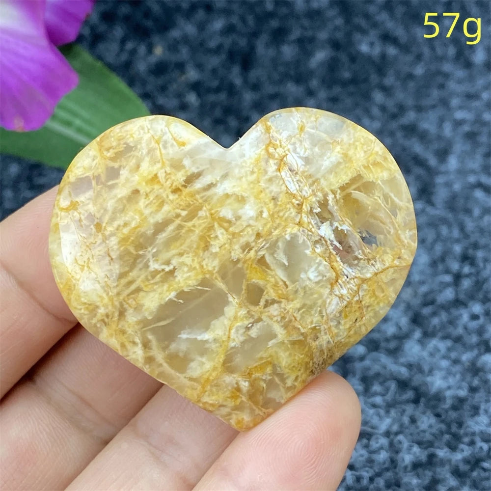 Yellow Ghost Crystal Heart-ToShay.org
