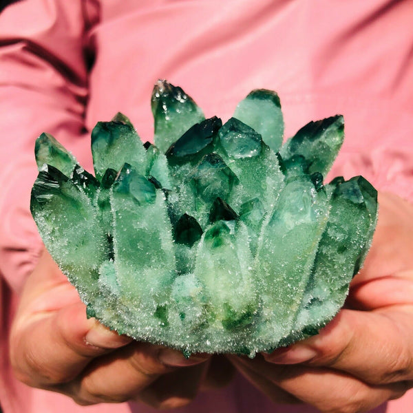Green Phantom Quartz Crystal-ToShay.org