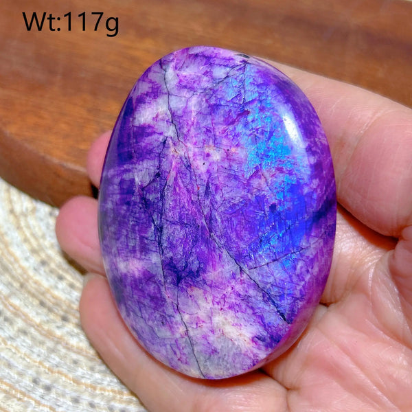 Purple Violet Rainbow Moonstone-ToShay.org