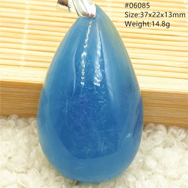Blue Aquamarine Quartz Pendant-ToShay.org