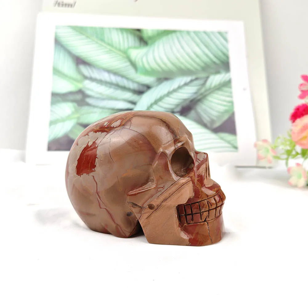 Brown Picture Jasper Skull-ToShay.org
