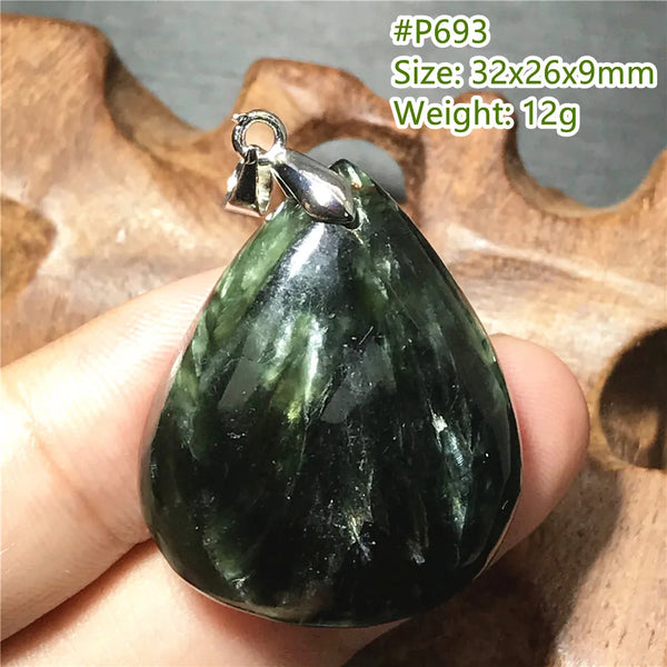 Green Seraphinite Pendant-ToShay.org
