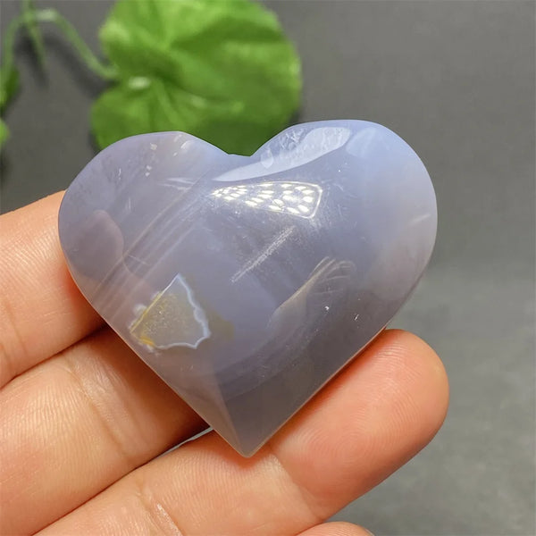 Blue Striped Agate Heart-ToShay.org