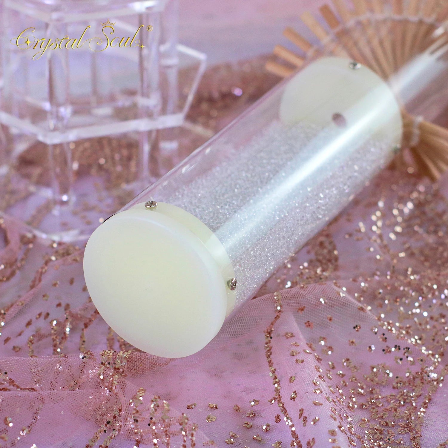 Clear Crystal Rain Stick-ToShay.org
