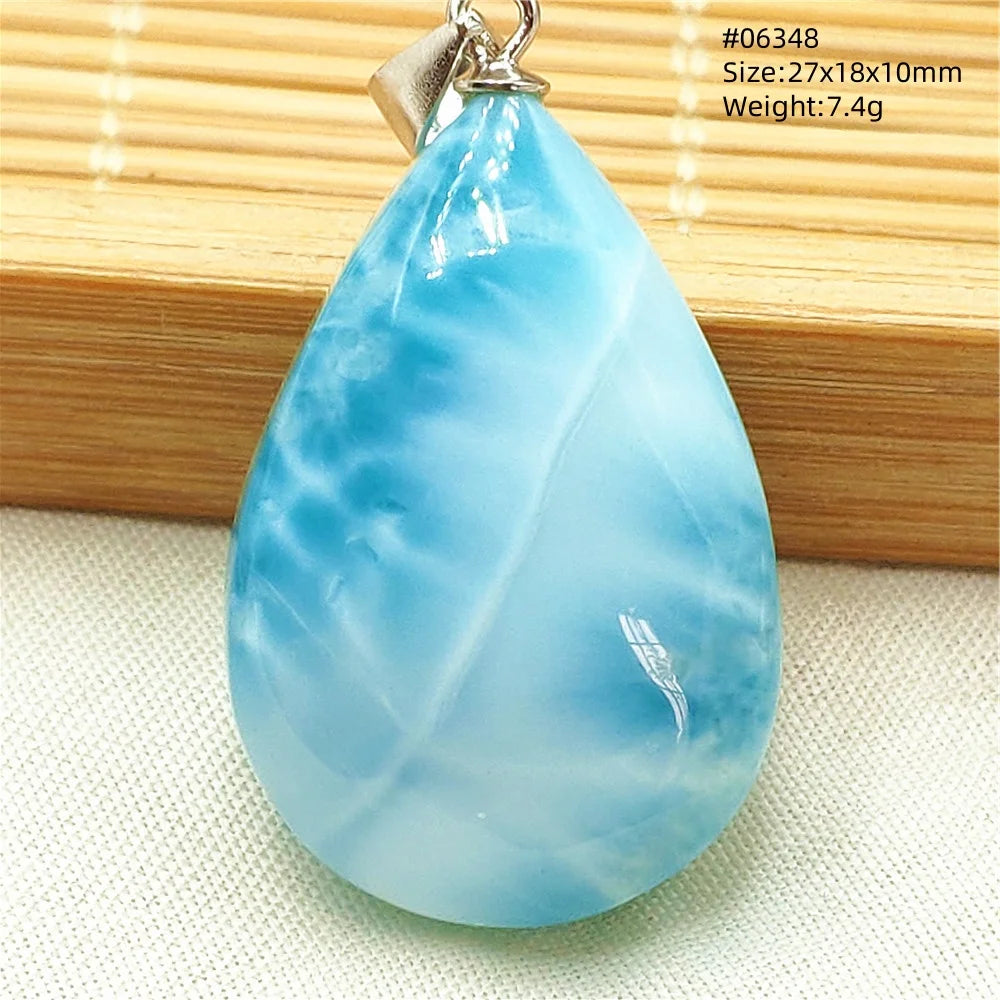 Blue Larimar Pendant-ToShay.org