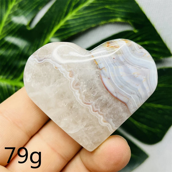 Purple Agate Amethyst Heart-ToShay.org