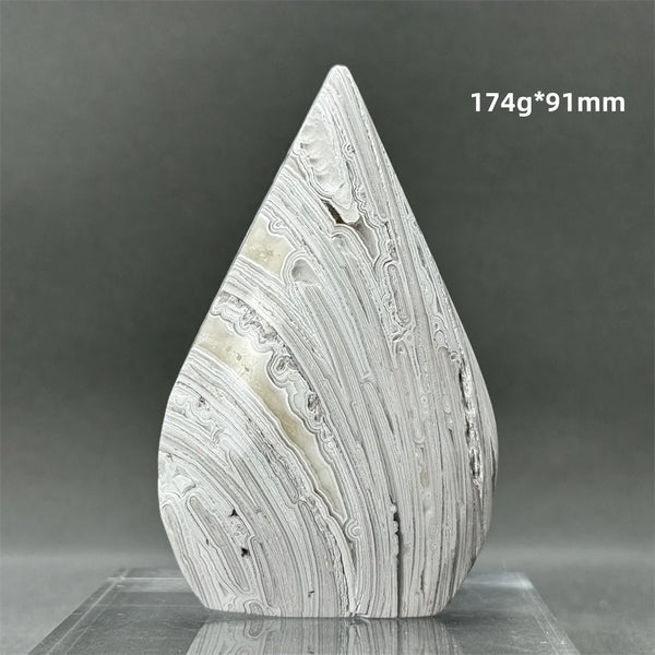 White Lace Agate Torch-ToShay.org