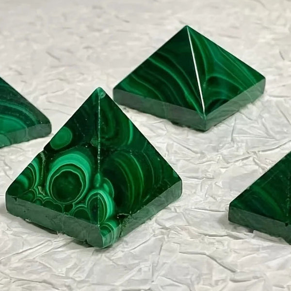 Green Malachite Pyramids-ToShay.org