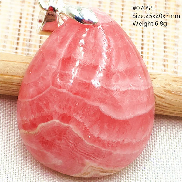 Red Rhodochrosite Pendant-ToShay.org