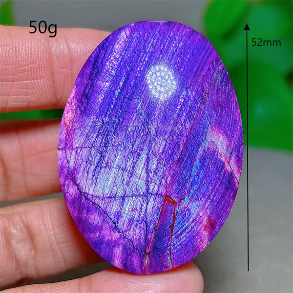 Violet Moonstone Palm Stone-ToShay.org