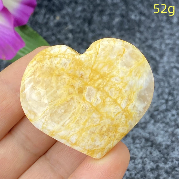 Yellow Ghost Crystal Heart-ToShay.org