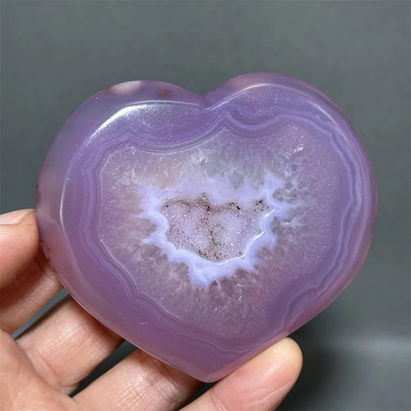 Purple Agate Heart-ToShay.org