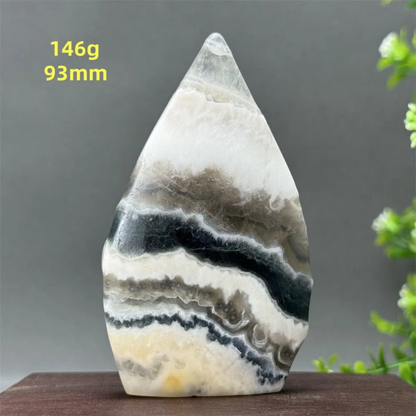 White Fluorite Agate Flame-ToShay.org