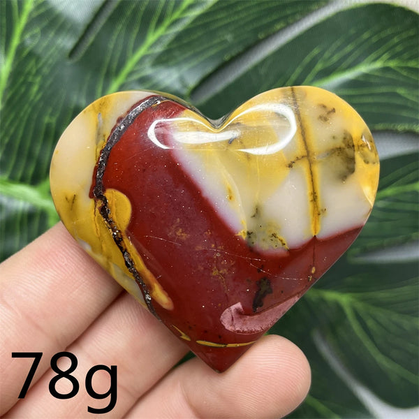 Yellow Mookaite Hearts-ToShay.org